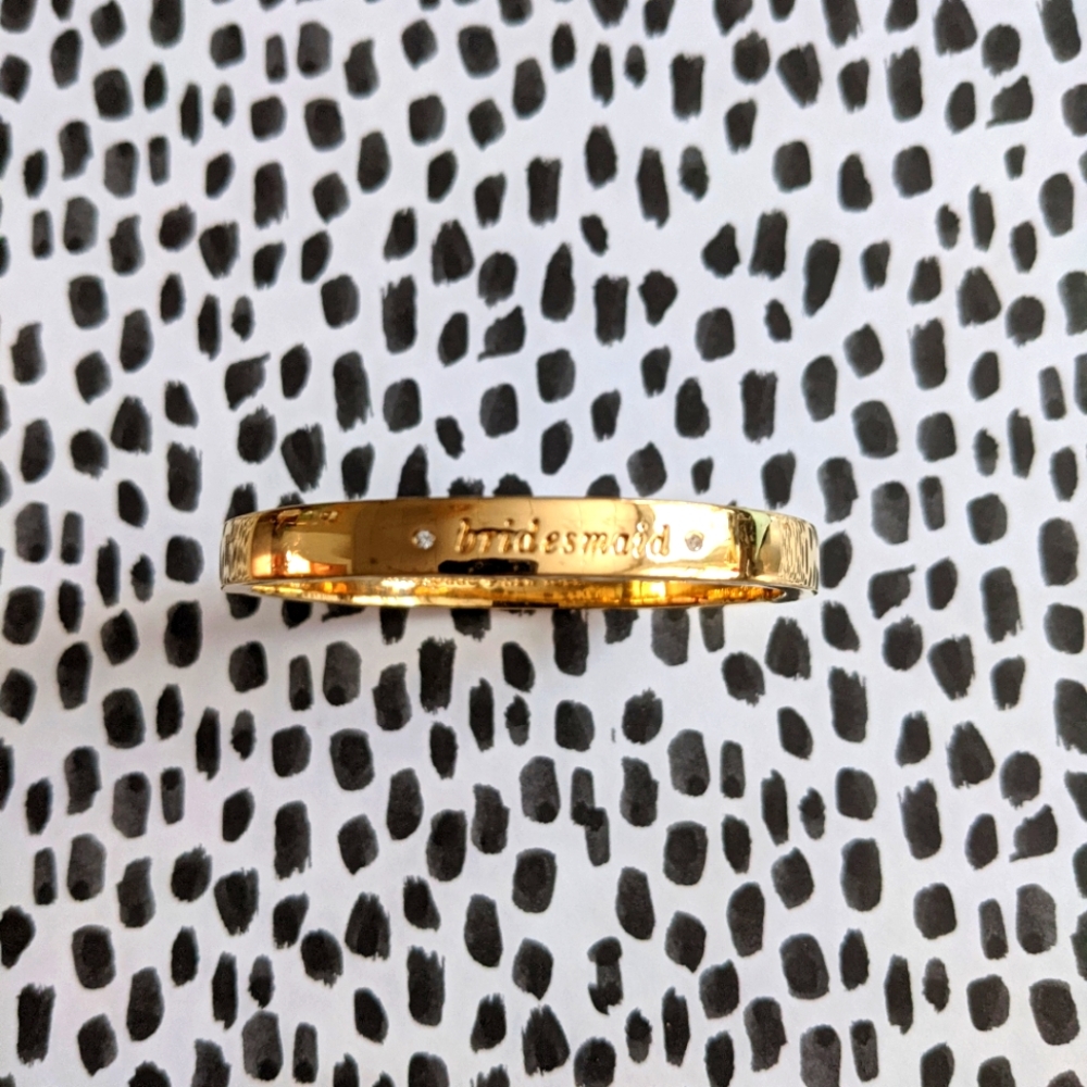 Kate Spade Gold Bridesmaid Clasp Bracelet